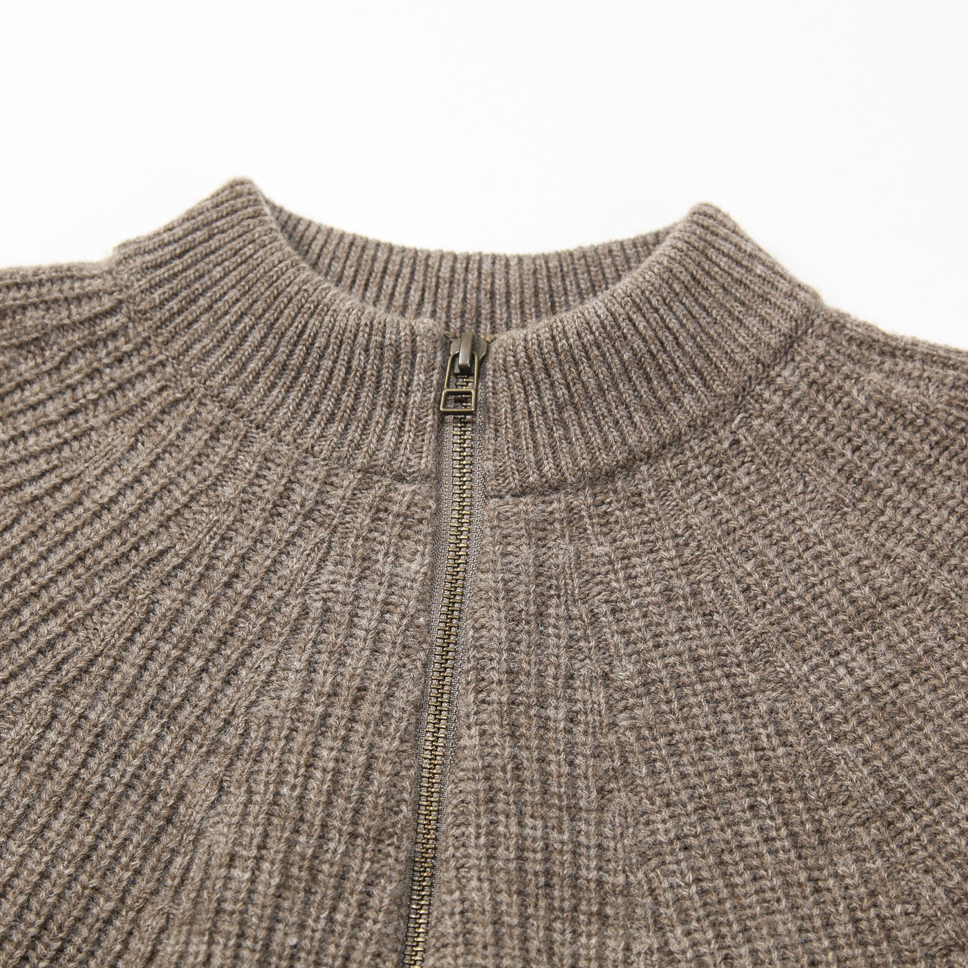 2016AW ウール クルーネック ジップカーディガン 02163-0015 3
