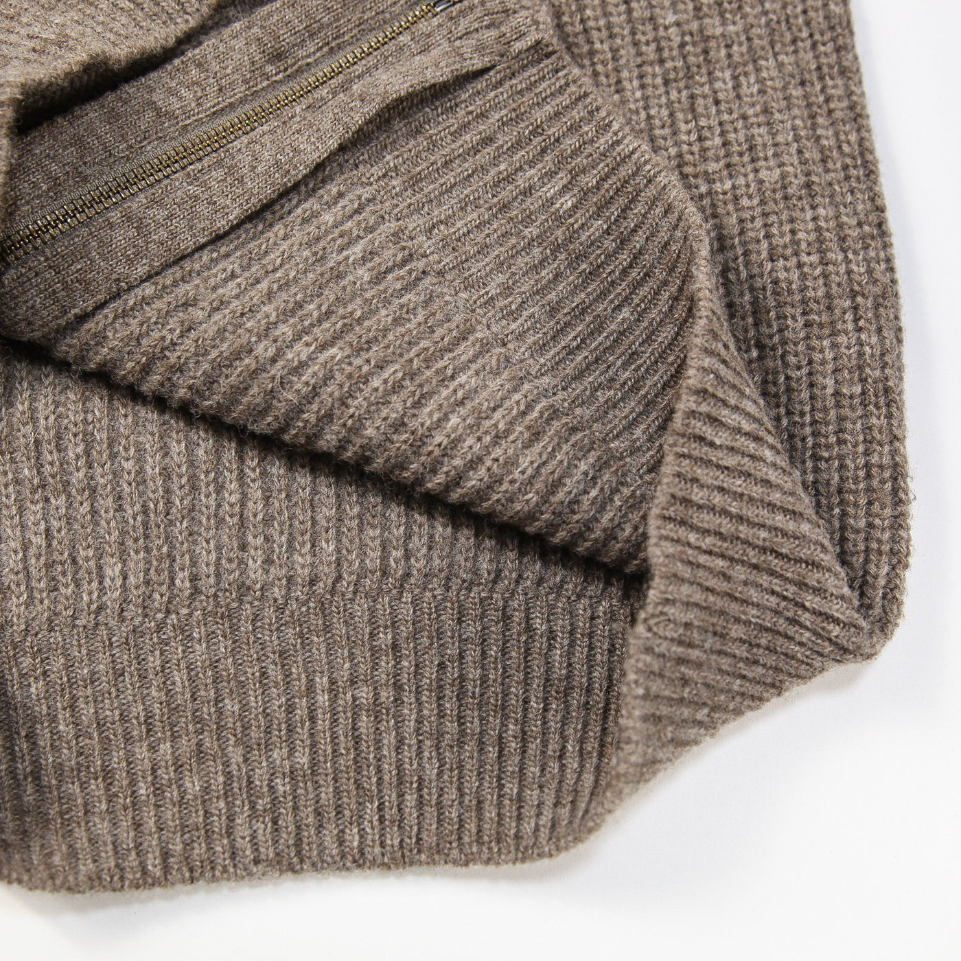 2016AW ウール クルーネック ジップカーディガン 02163-0015 3