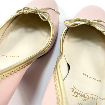 ELODIE ナッパレザー リボン パンプス 36.5