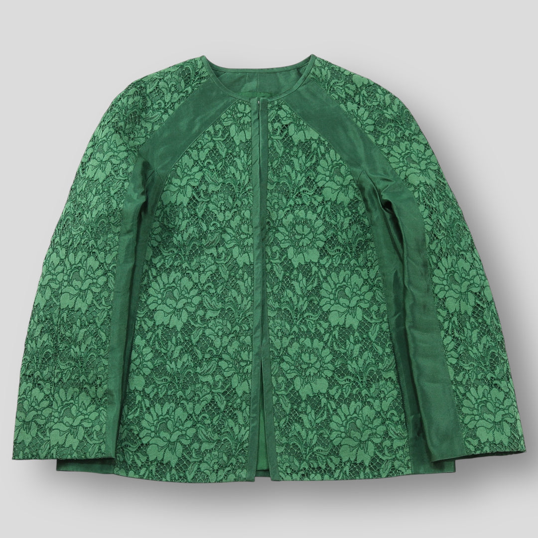 【美品】VALENTINO ヴァレンティノ レース ベルト付 ジャケット 現行 VALENTINO / ヴァレンティノ イタリア製 シルクレース ノー