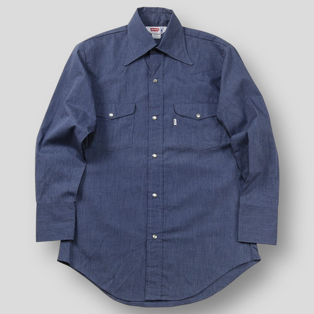 極美品 Levi's 70s USA製 サドルマン ウエスタンシャツ BIG E Levi's / リーバイス 1970s USA製 サドルマン ウエスタンシャツ
