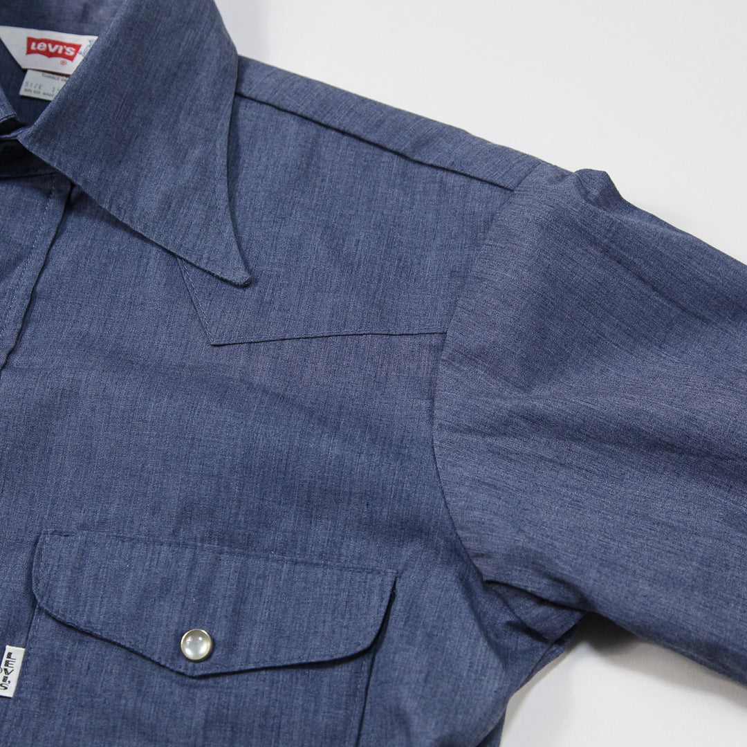 極美品 Levi's 70s USA製 サドルマン ウエスタンシャツ BIG E Levi's / リーバイス 1970s USA製 サドルマン ウエスタンシャツ