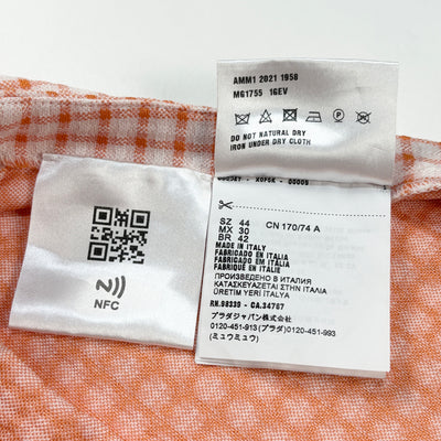 2022SS Check Jersey Midi Skirt MG1755 1GEV F0049 44