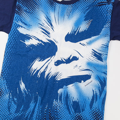 STAR WARS カナダ製 90s VINTAGE チューバッカ オールオーバープリント ムービーTシャツ XL