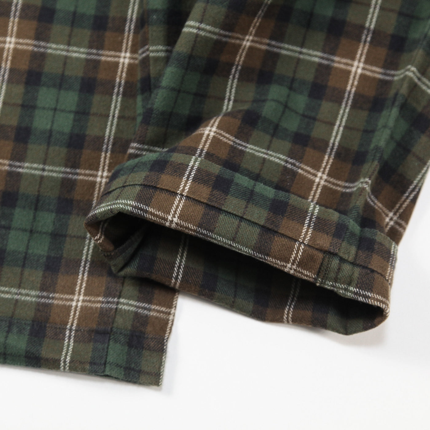 2017AW コットンフランネル チェック タックパンツ 11-23-0779-139 S