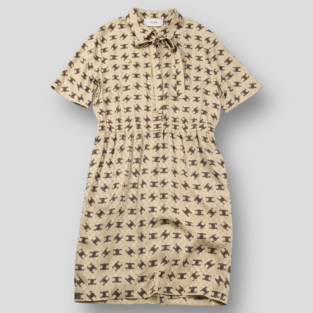 CELINE / セリーヌ 2023SS ラヴァリエール ドレス / シャイニーマット