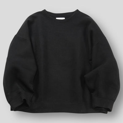 2025SS COTTON DOUBLE KNIT TUCKED CREW NECK LS ST.1118 M
