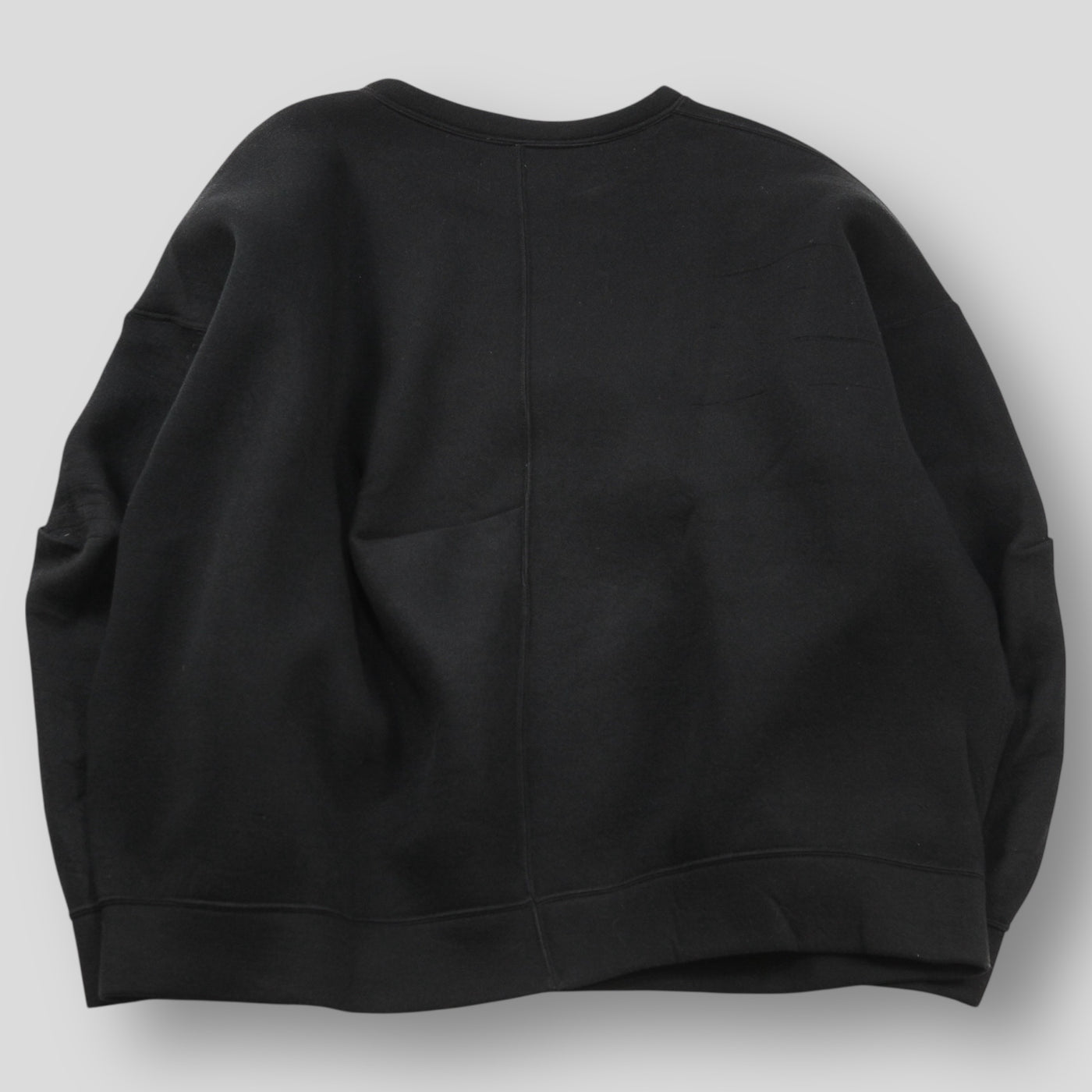 2025SS COTTON DOUBLE KNIT TUCKED CREW NECK LS ST.1118 M