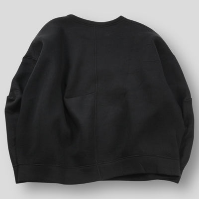 2025SS COTTON DOUBLE KNIT TUCKED CREW NECK LS ST.1118 M