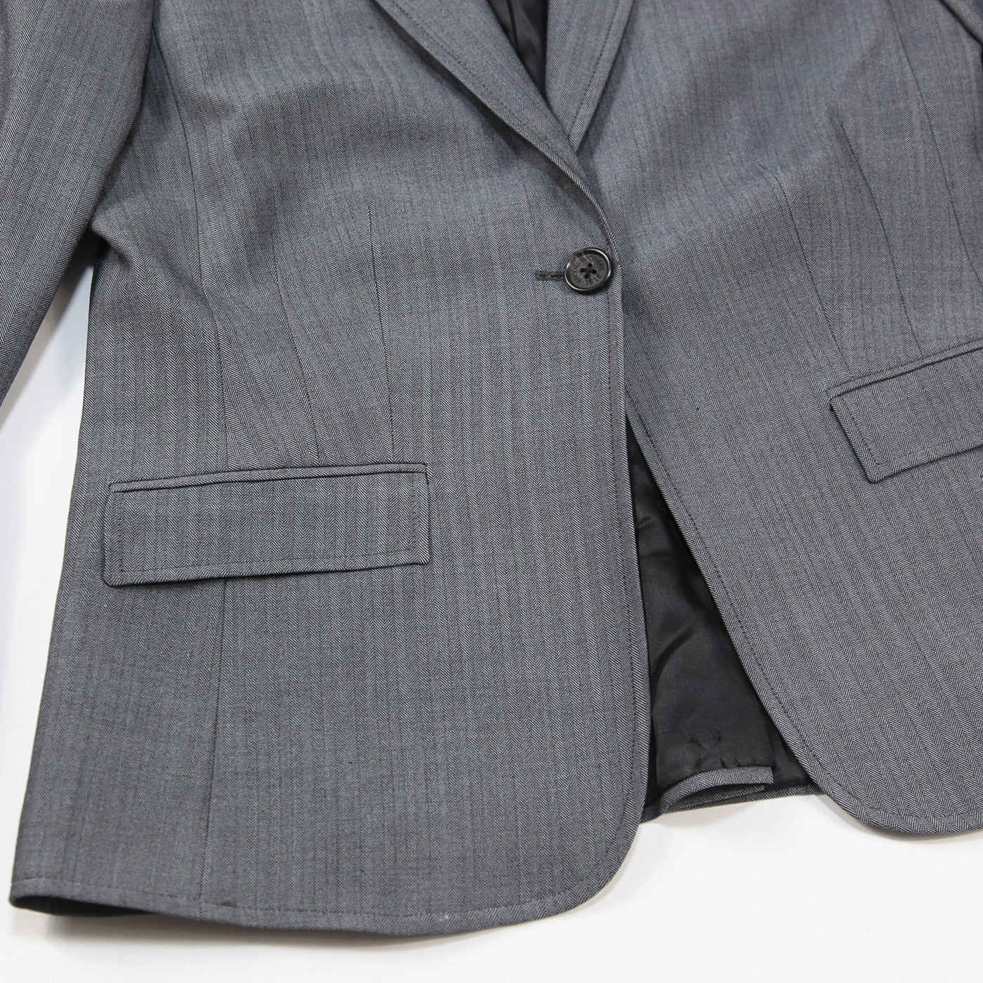 2020AW ウール/ポリエステル ヘリンボーン 1Bジャケット 100163170 8