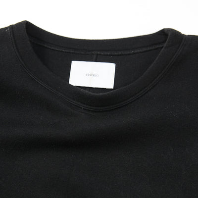 2025SS COTTON DOUBLE KNIT TUCKED CREW NECK LS ST.1118 M