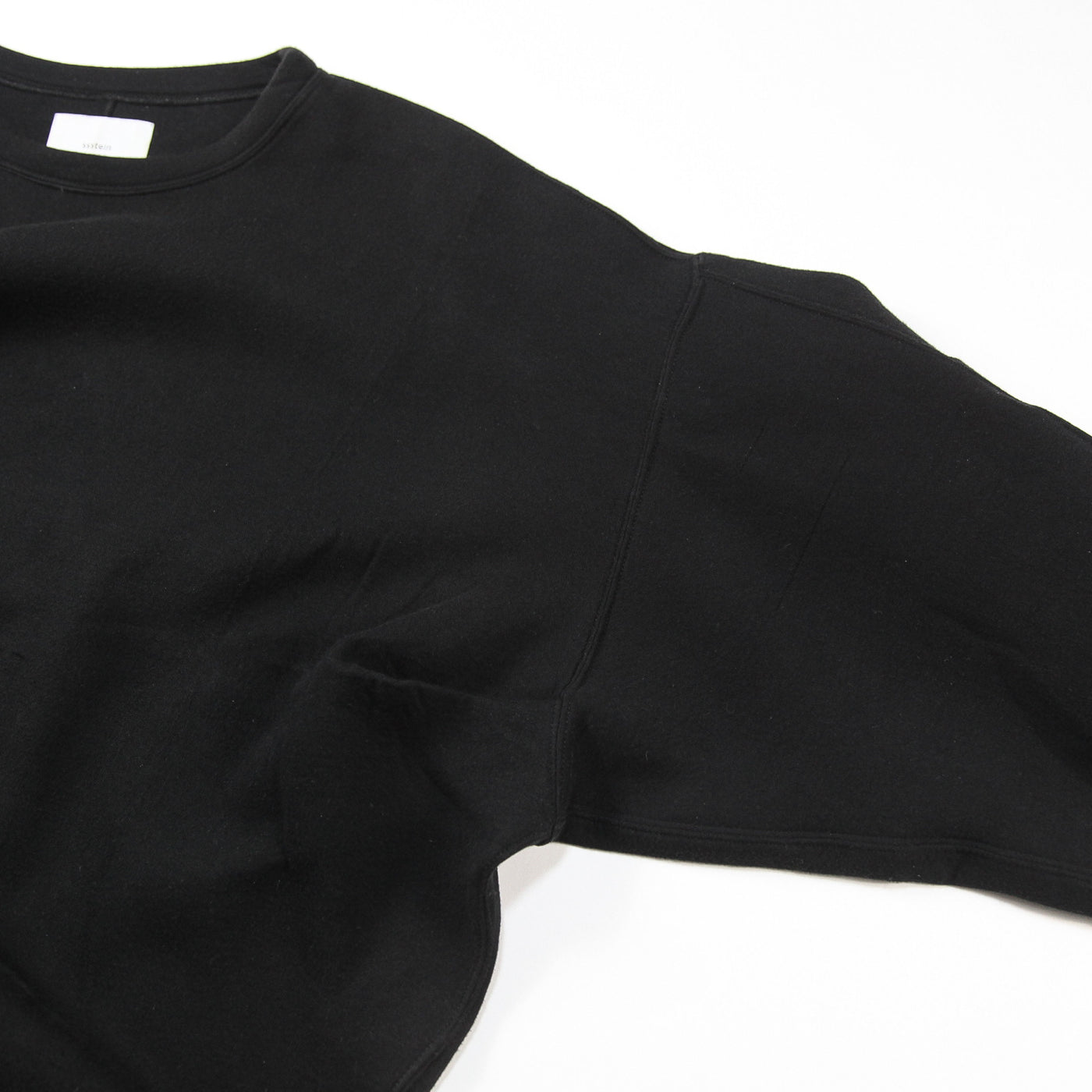 2025SS COTTON DOUBLE KNIT TUCKED CREW NECK LS ST.1118 M