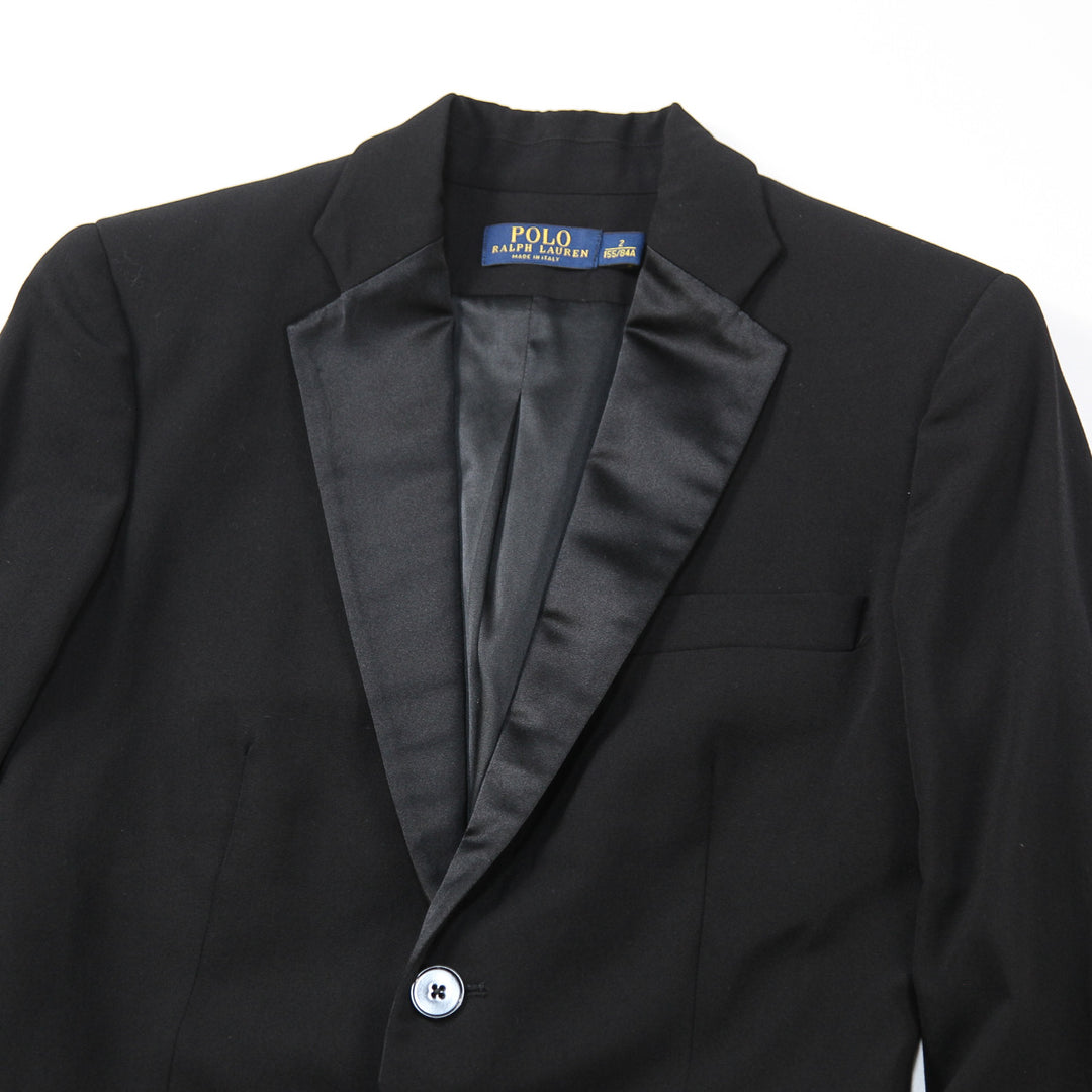 POLO RALPH LAUREN ジャケット タキシード ビンテージ 黒 中古・古着通販】POLO RALPH LAUREN (ポロ・ラルフローレン) レザー