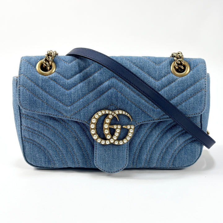 GUCCI / グッチ 2017SS 日本限定 GGマーモント デニム チェーン