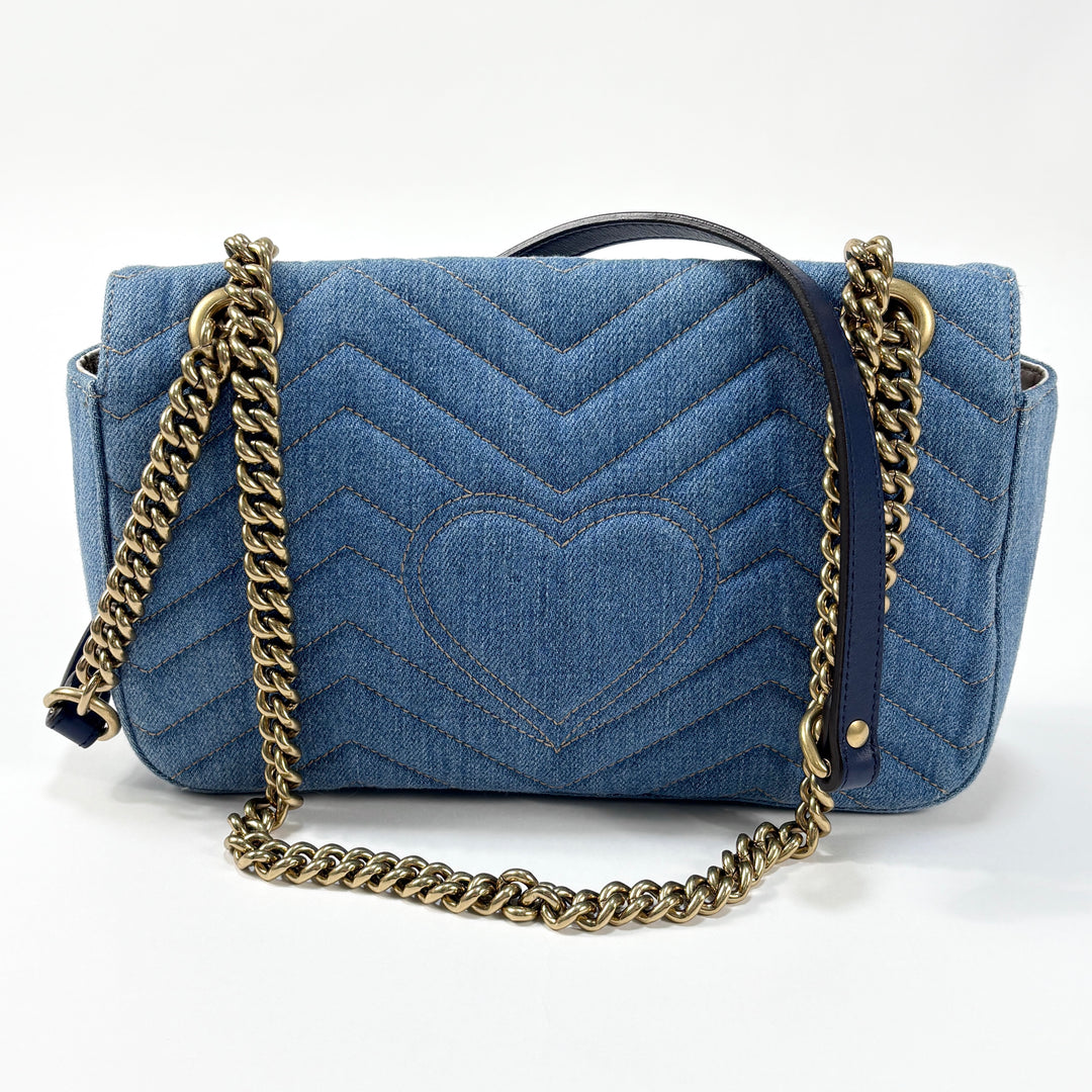 GUCCI / グッチ 2017SS 日本限定 GGマーモント デニム チェーン