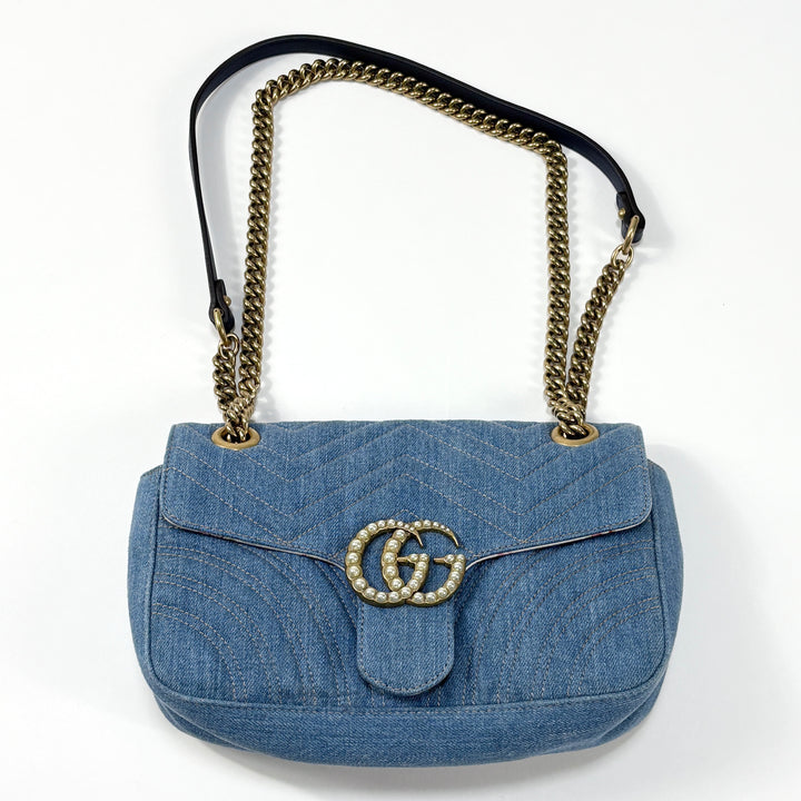 GUCCI / グッチ 2017SS 日本限定 GGマーモント デニム チェーン