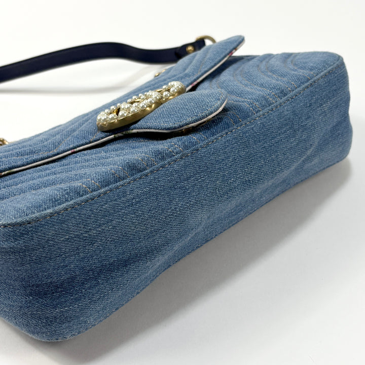 GUCCI / グッチ 2017SS 日本限定 GGマーモント デニム チェーン