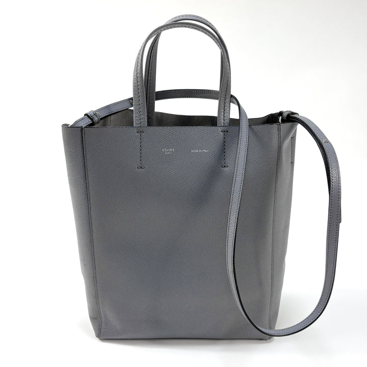 希少 CELINE フィービー期 バーティカル カバ スモール グレー 旧ロゴ CELINE / セリーヌ バーティカル カバ スモール グレインドカーフ