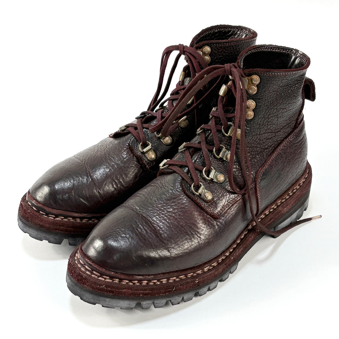 美品 GUIDI NT19V Hiking Boots バイソン グレインレザー GUIDI / グイディ NT19V Hiking Boots - BISON FULL GRAIN LINED 39