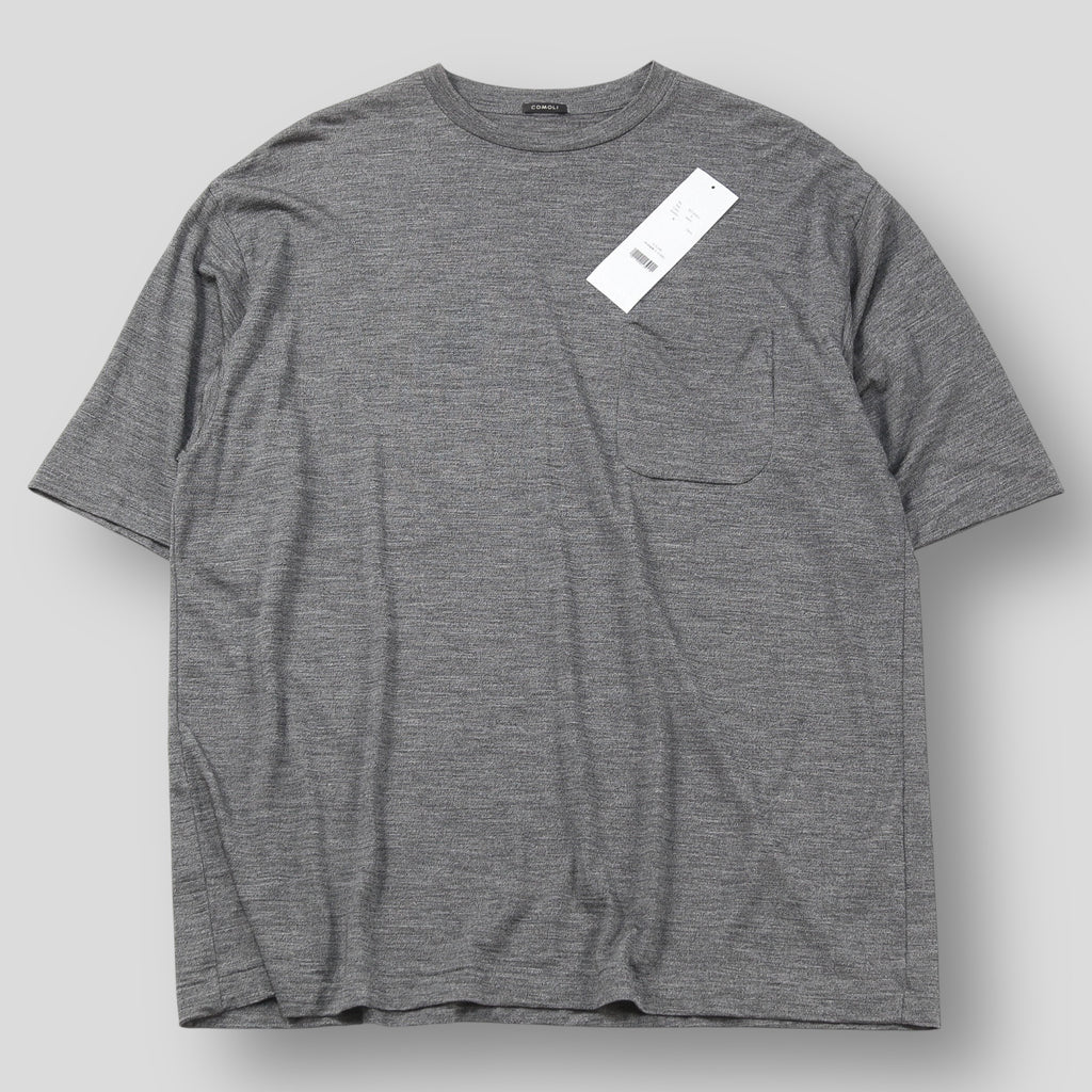 COMOLI / コモリ 2023SS サマーウール天竺Tシャツ X01-05023 4