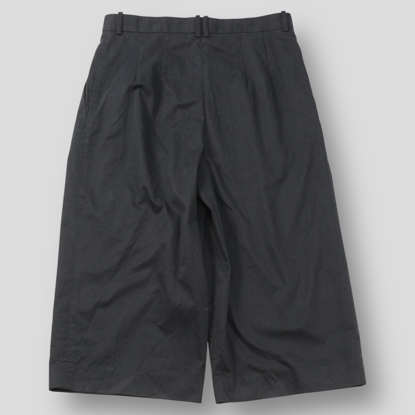 イタリア製 コットンカシミヤ 2タック クロップドパンツ AO130 8