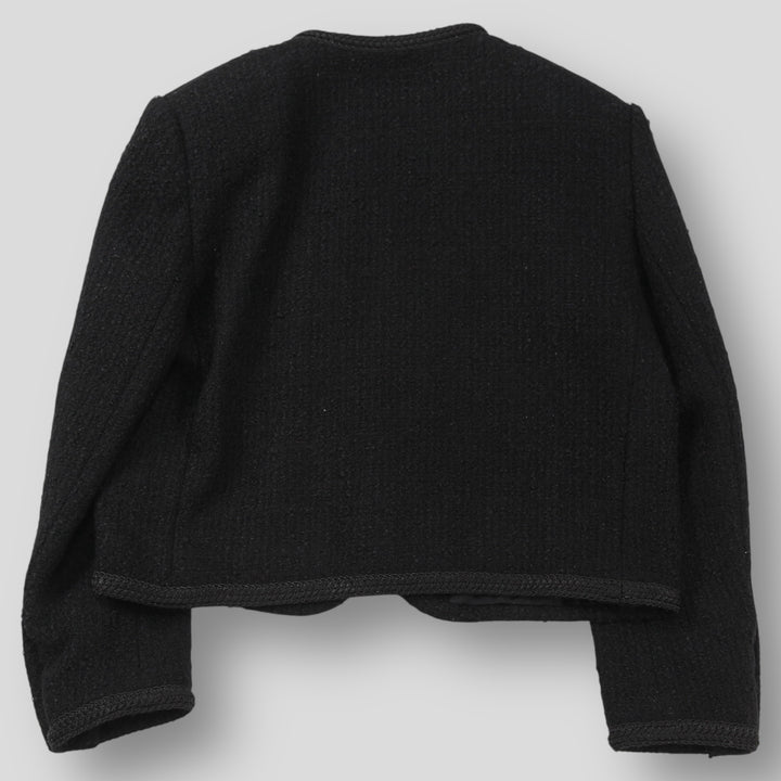 極美品 CELINE シャスールジャケット ブクレツイード 2V00C764L シャスールジャケット / ブクレツイード - ブラック | CELINE