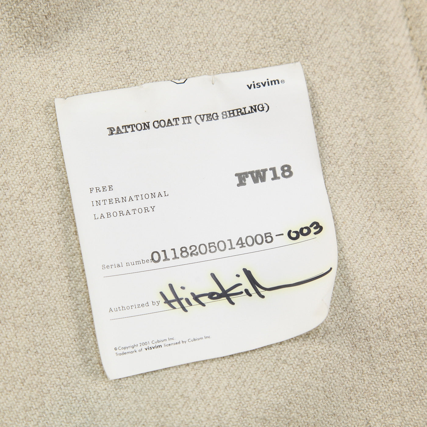 2018AW PATTON COAT IT (VEG SHRLNG) 0118205014005 4