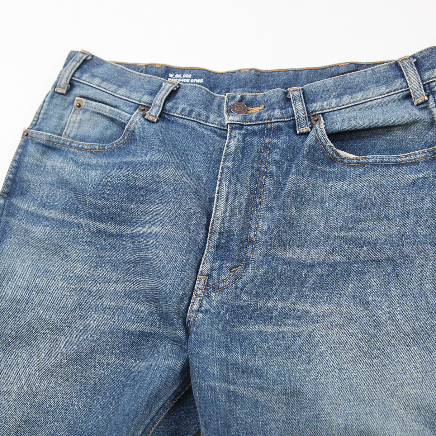 2020AW スキニー ミッドライズ パンツ / ウォッシュド ストレッチデニム W_SK_002 / N112 640E 07WS / 2N112640E.07WS 30