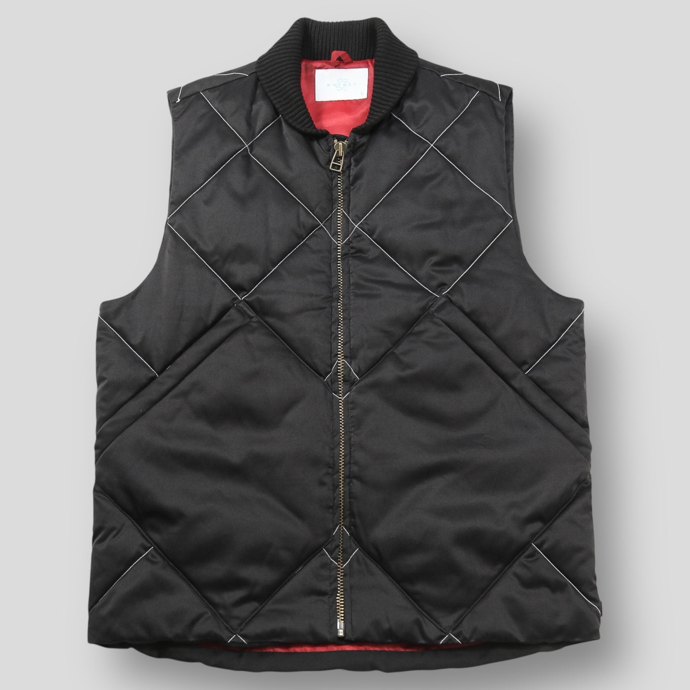 2022AW REFLECTIVE QUILTED DOWN VEST WMS-22AW-003 L