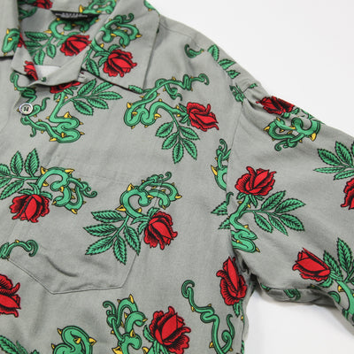 2018SS Rose Pattern Long-Sleeve Shirt US1440 2