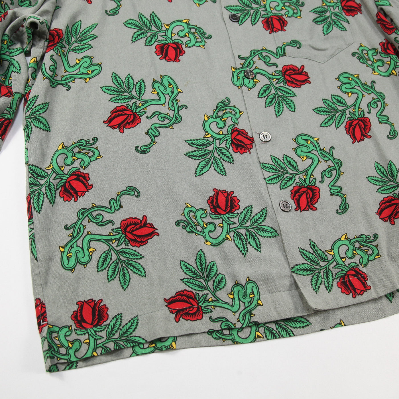 2018SS Rose Pattern Long-Sleeve Shirt US1440 2