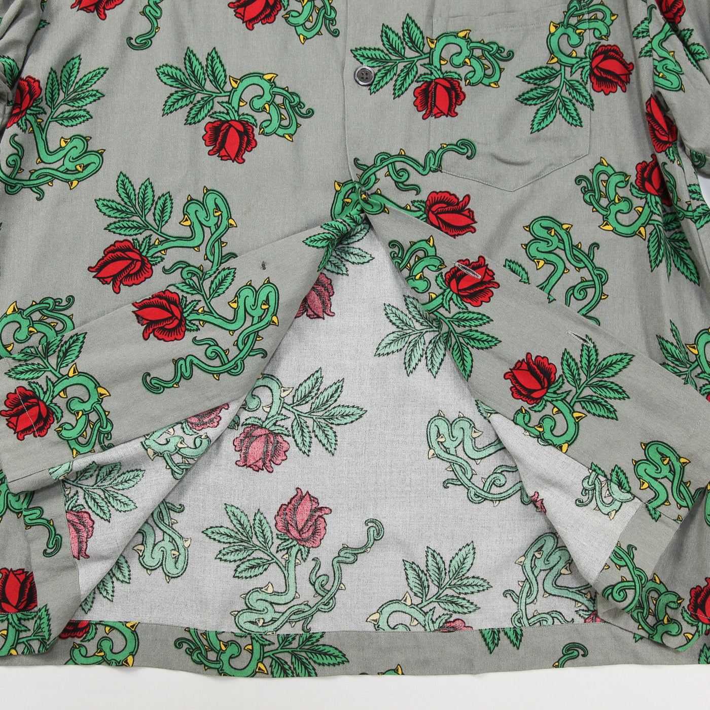2018SS Rose Pattern Long-Sleeve Shirt US1440 2