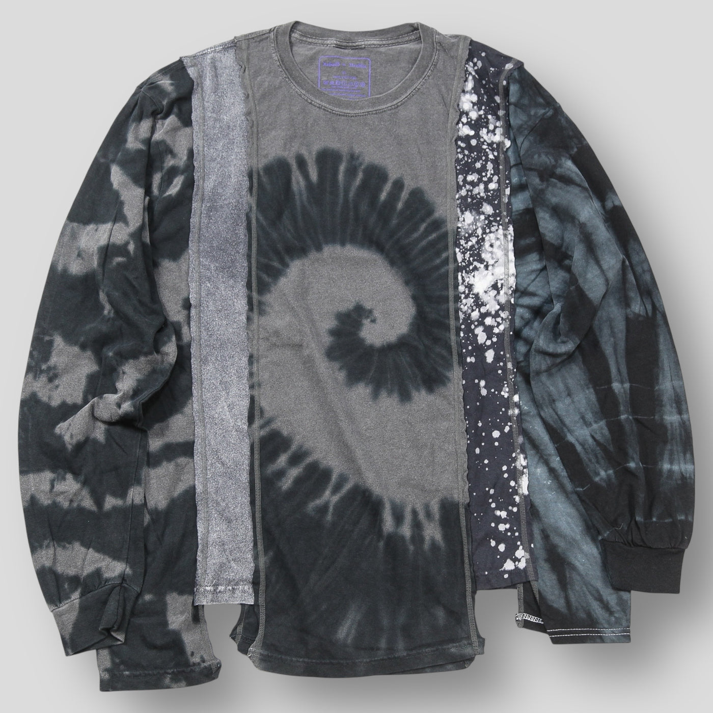 2022AW 5 Cuts L/S Tee - B&W Mishmash LQ316 XL