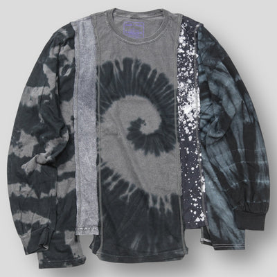 2022AW 5 Cuts L/S Tee - B&W Mishmash LQ316 XL