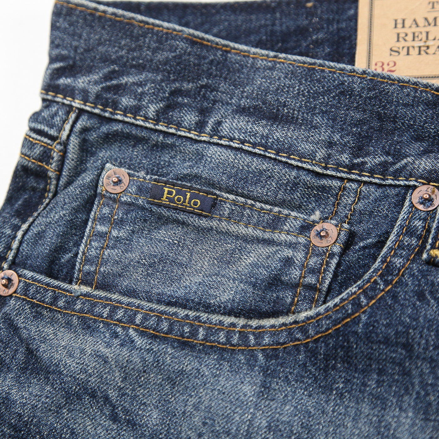 【新品】2025AW Hampton ストレート ディストレスト ジーンズ MNPODNM10920388400 32/30