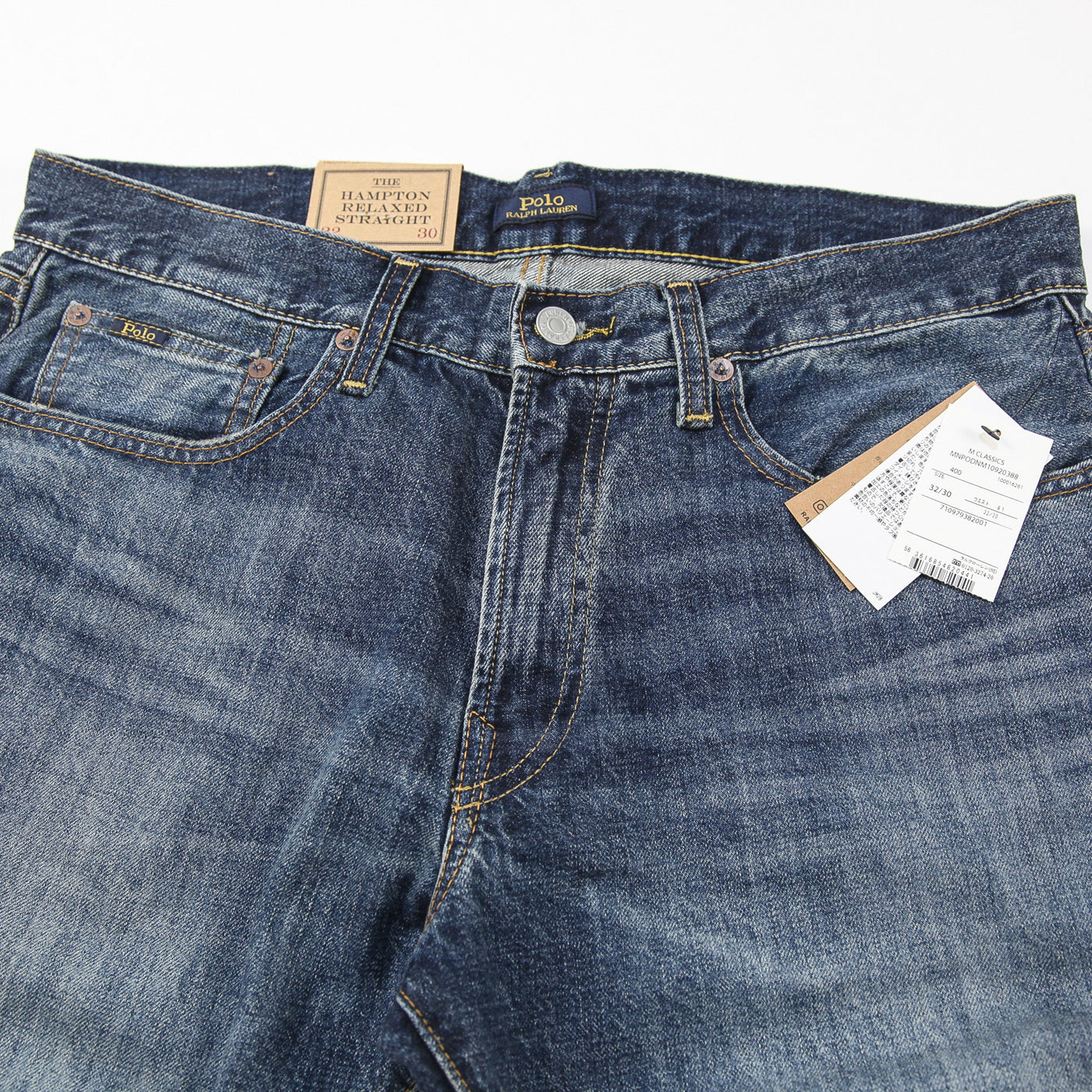 【新品】2025AW Hampton ストレート ディストレスト ジーンズ MNPODNM10920388400 32/30