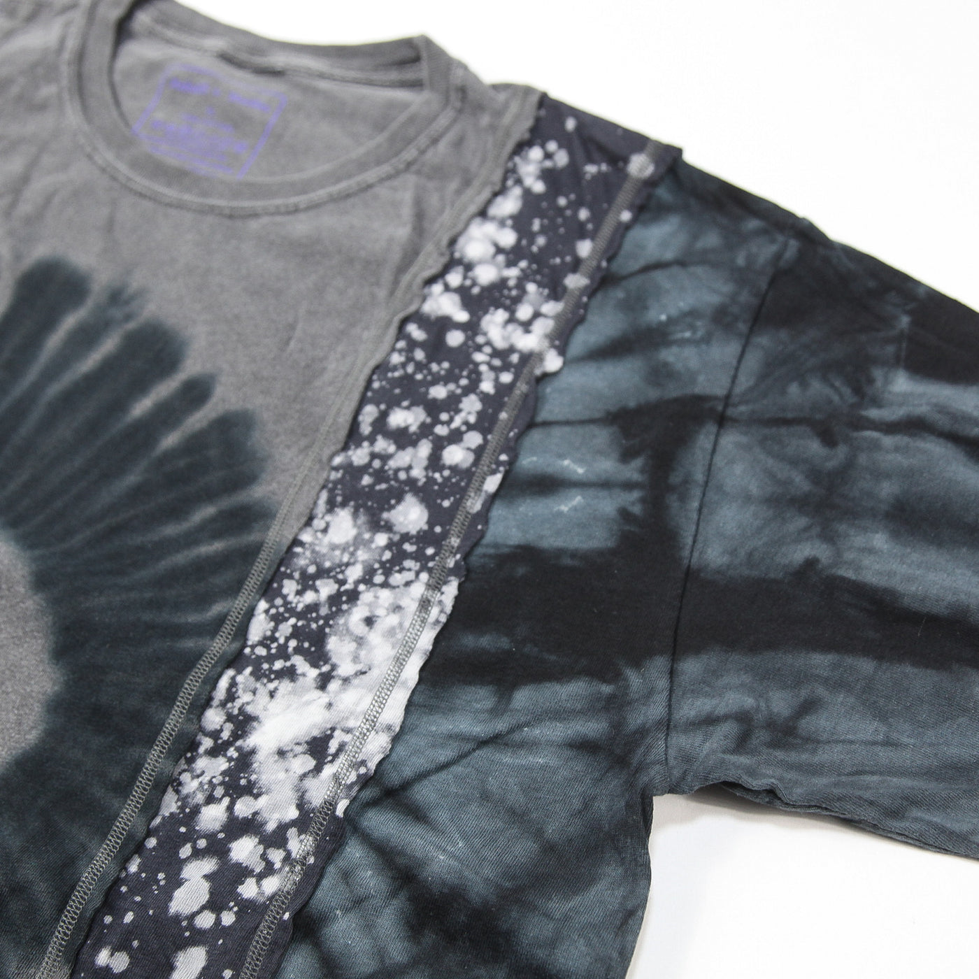 2022AW 5 Cuts L/S Tee - B&W Mishmash LQ316 XL