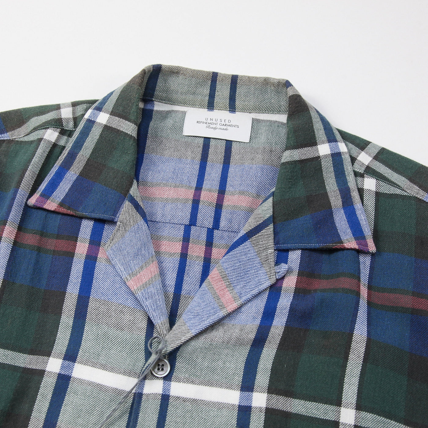 2022SS Fringe Short Sleeve Check Shirt US2158 4