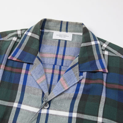 2022SS Fringe Short Sleeve Check Shirt US2158 4