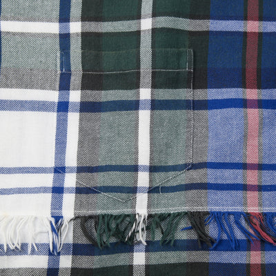 2022SS Fringe Short Sleeve Check Shirt US2158 4
