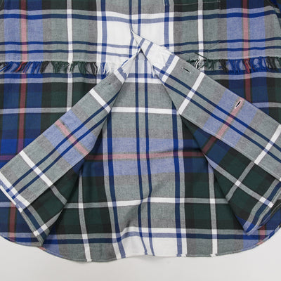 2022SS Fringe Short Sleeve Check Shirt US2158 4