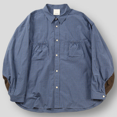 2025SS WRIST PATCH WIDE SHIRT "CHECK" RESH-017 2