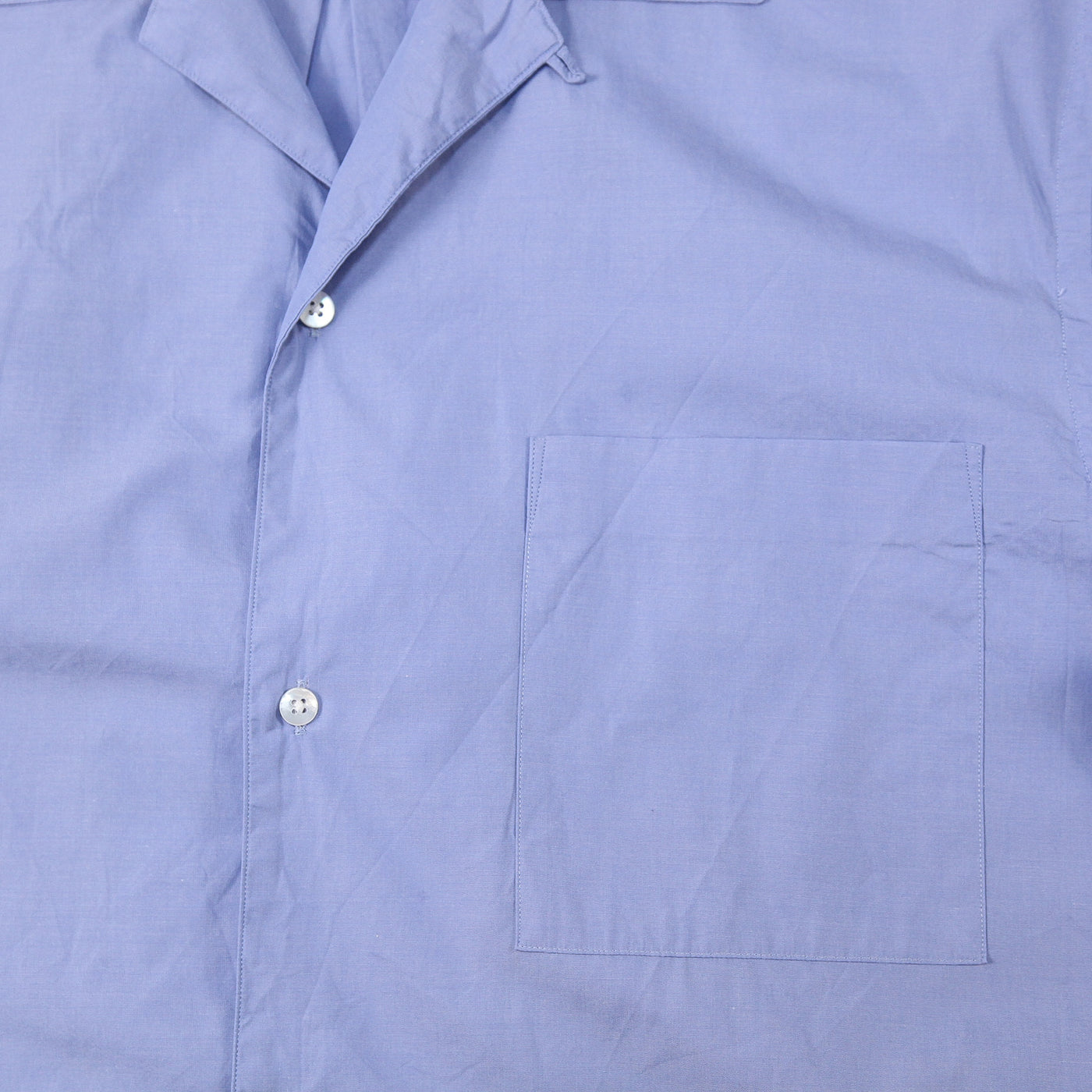 2025SS Chambray Open-Collar Shirt BHS25S021 4