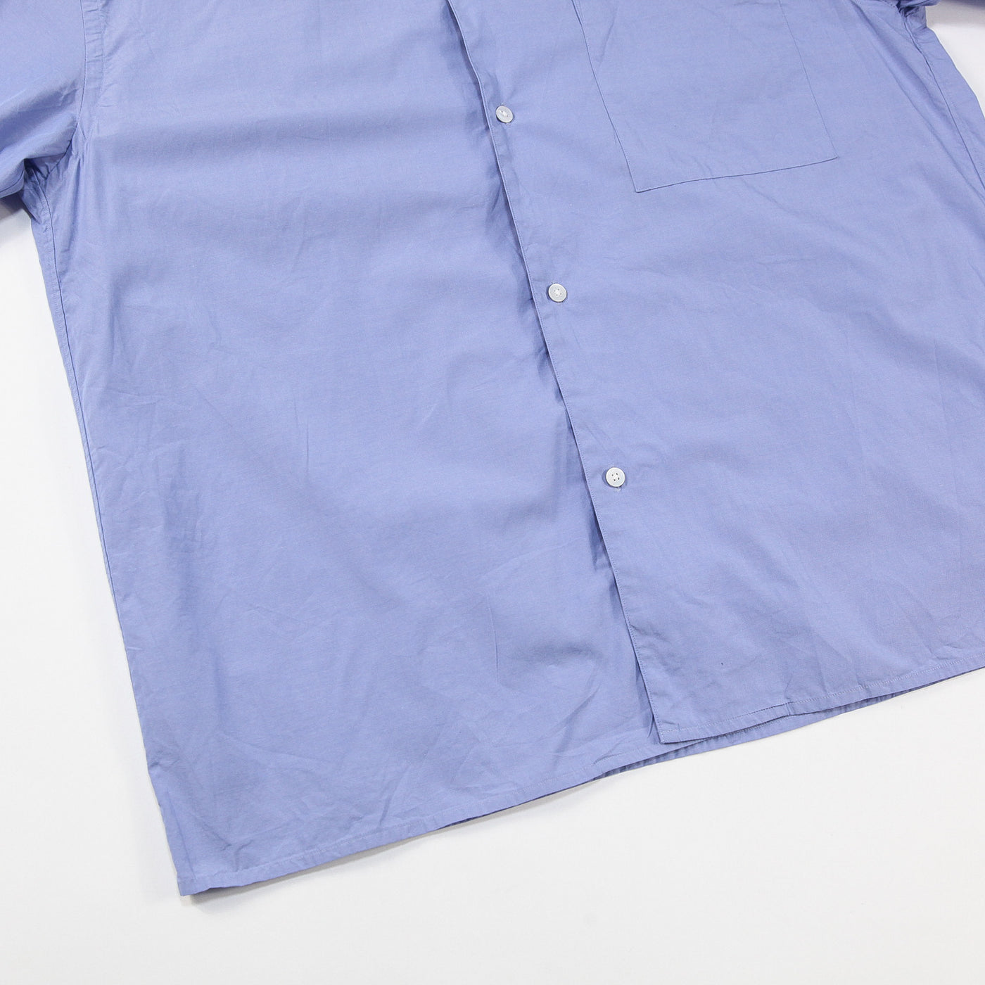 2025SS Chambray Open-Collar Shirt BHS25S021 4