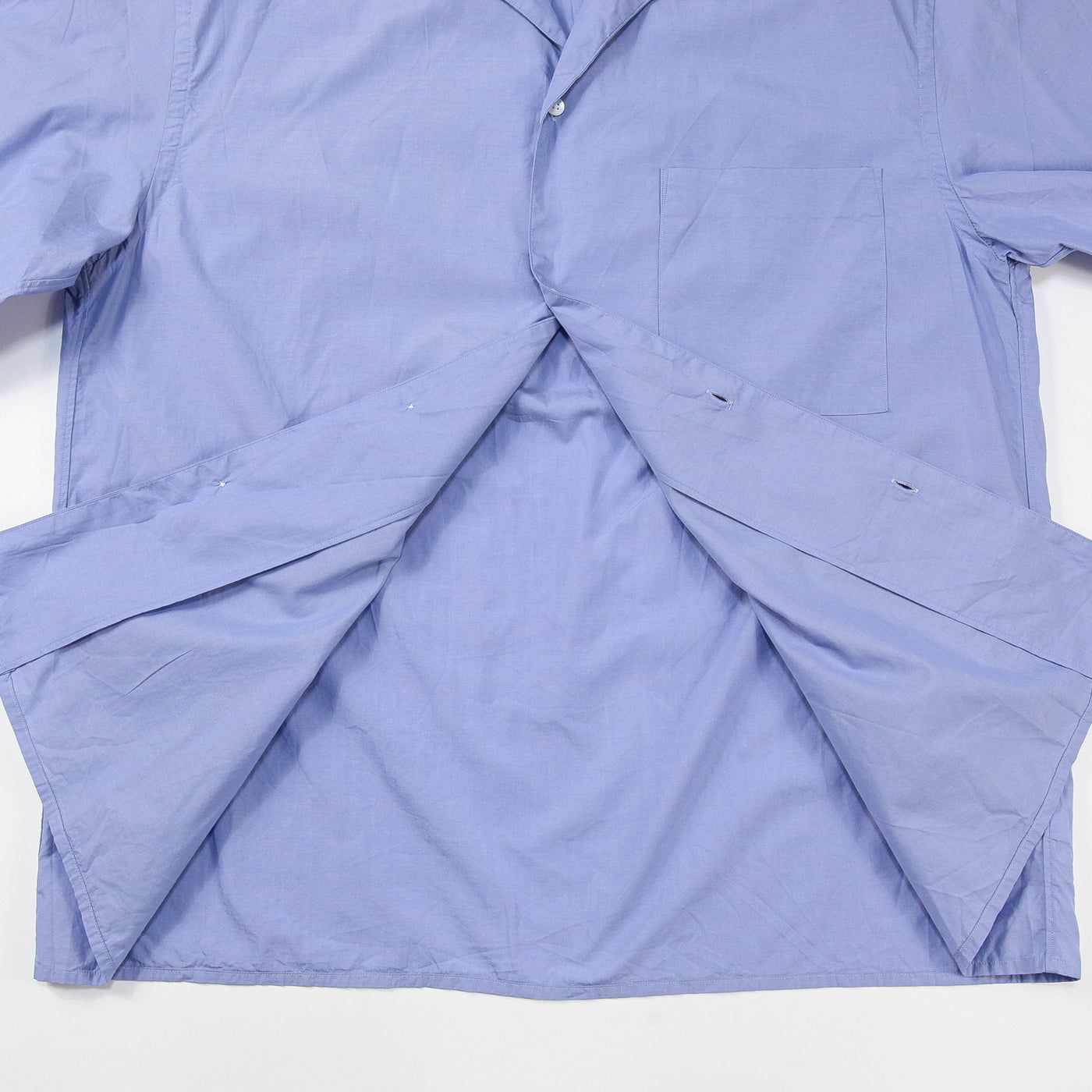 2025SS Chambray Open-Collar Shirt BHS25S021 4