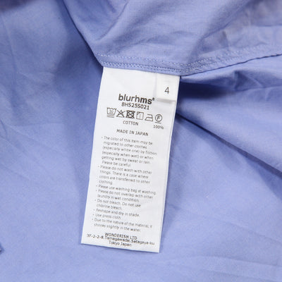 2025SS Chambray Open-Collar Shirt BHS25S021 4