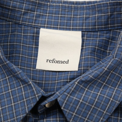 2025SS WRIST PATCH WIDE SHIRT "CHECK" RESH-017 2
