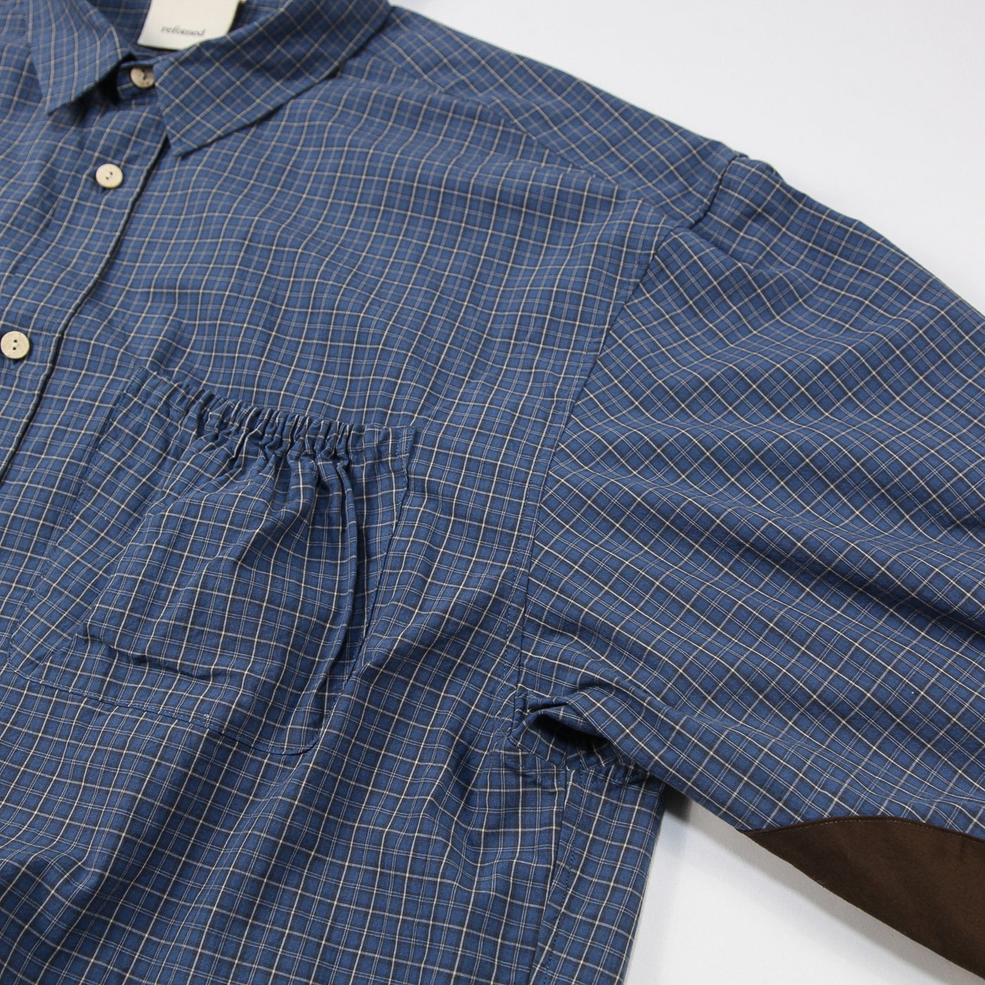 2025SS WRIST PATCH WIDE SHIRT "CHECK" RESH-017 2