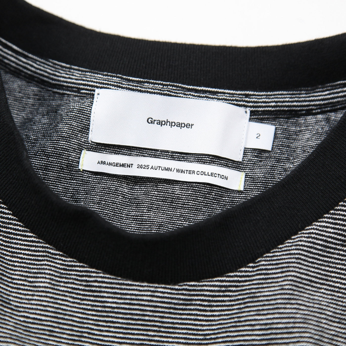 2025AW Gradient Border S/S Tee GU253-70512 2