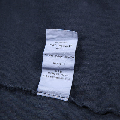 2024AW WHERE Vintage Theme Tee 24AW C-15 FREE